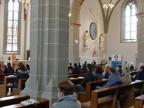 Palmsontag in St. Crescentius - Beginn der Heiligen Woche (Foto: Karl-Franz Thiede)